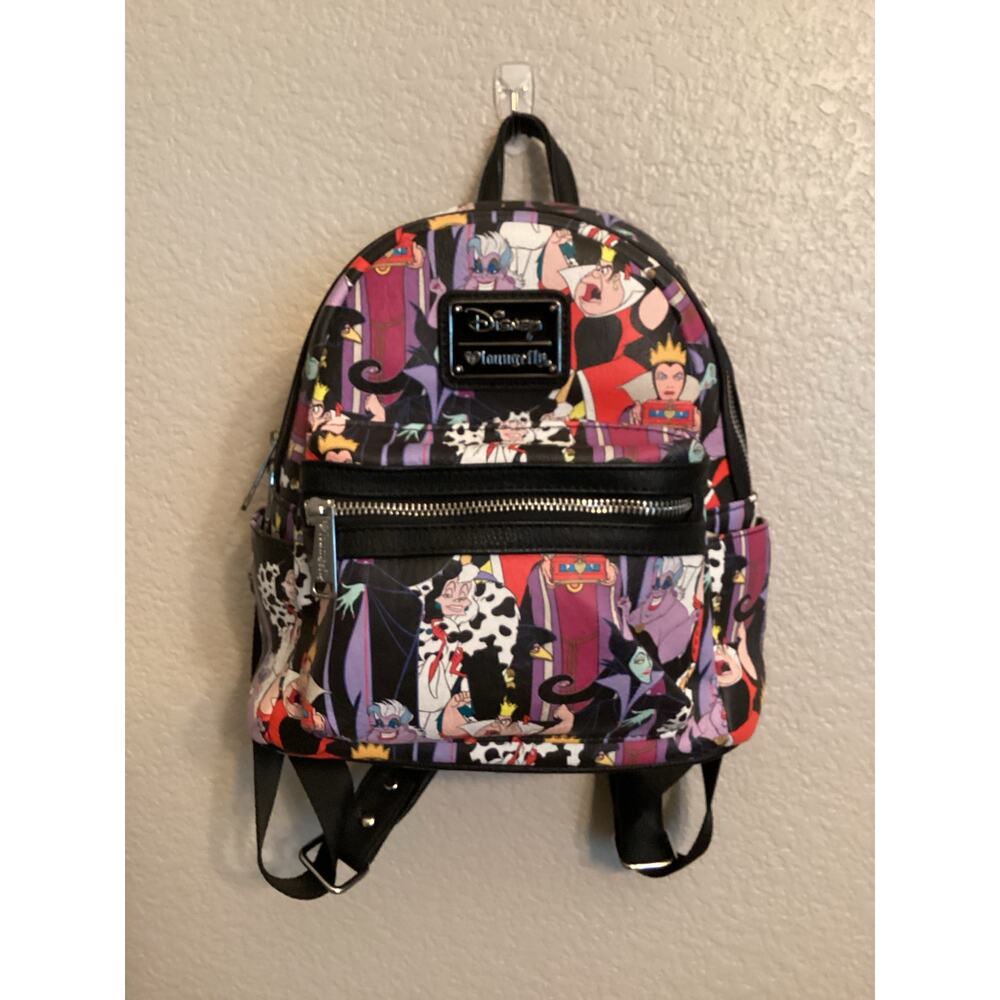 NWOT Loungefly x Disney Villains Maleficent Evil Queen Ursula Hades Backpack